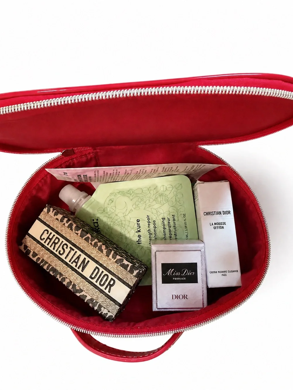 Dior Beauty Red Patent Cosmetic Case